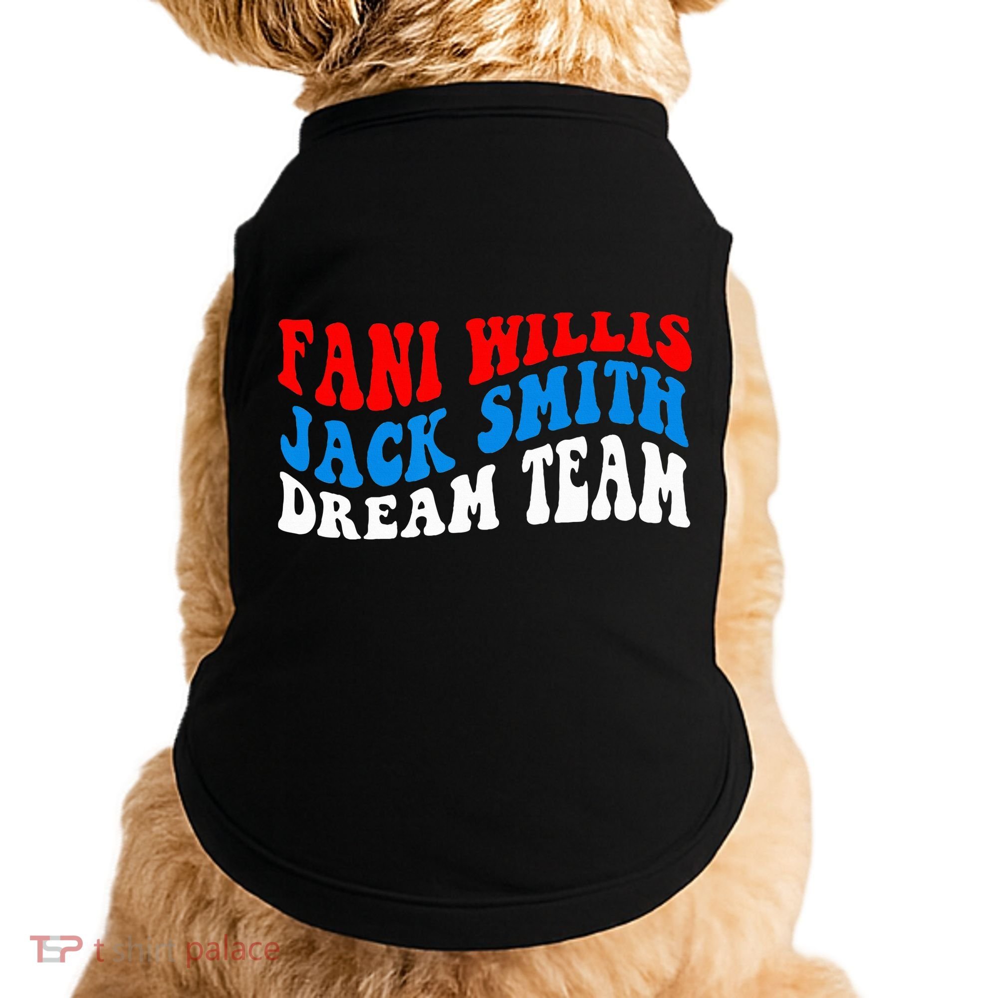 Fani Willis Jack Smith Dream Team Groovy US Flag Doggie Tank