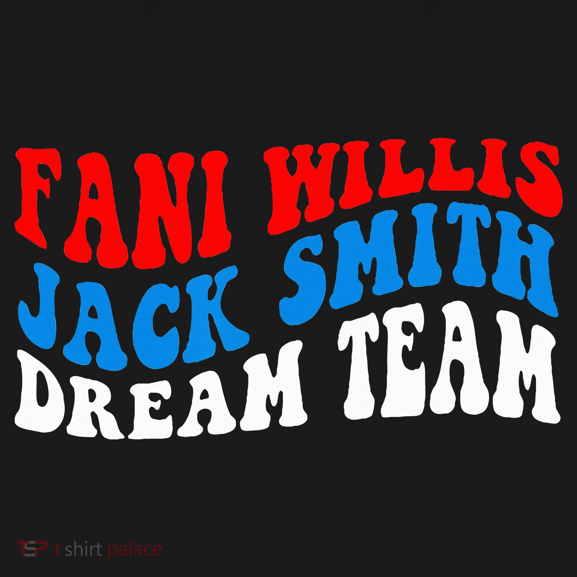 Fani Willis Jack Smith Dream Team Groovy US Flag Doggie Tank