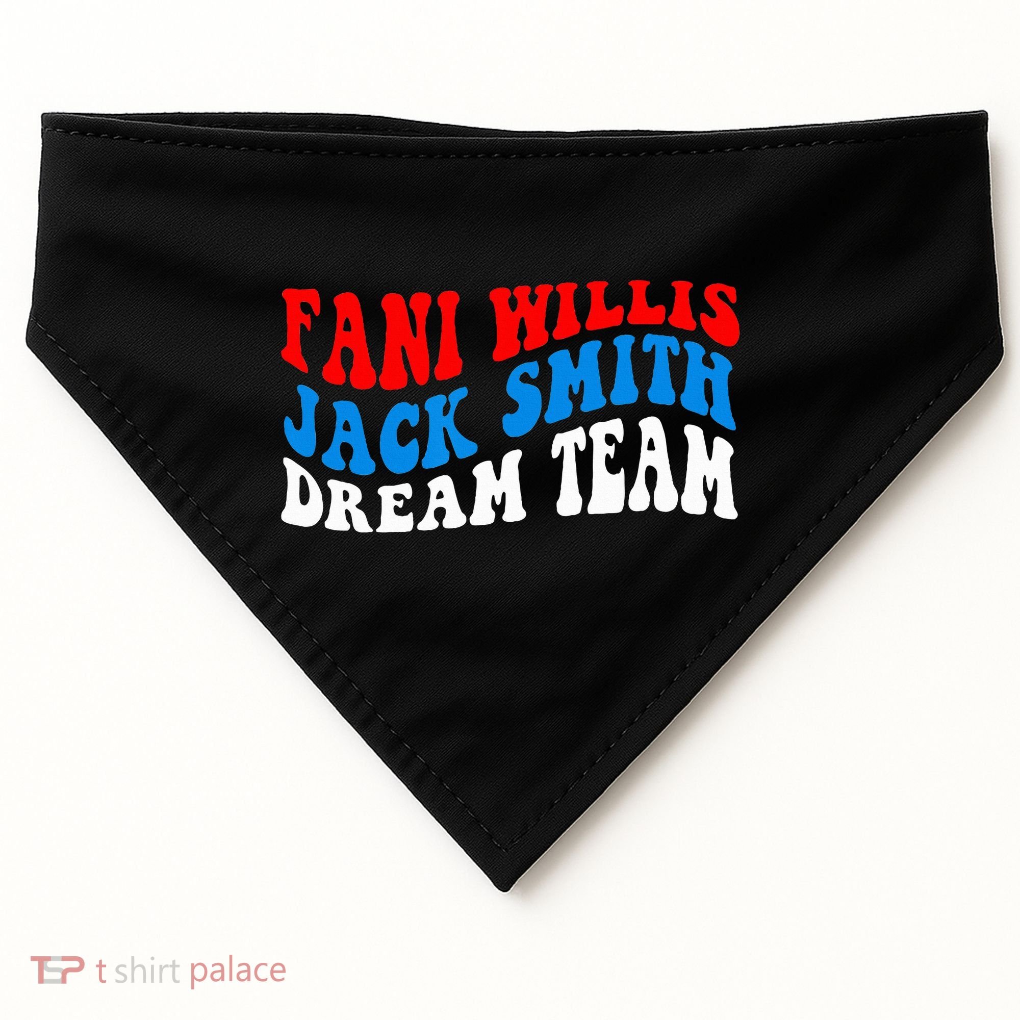 Fani Willis Jack Smith Dream Team Groovy US Flag USA-Made Doggie Bandana