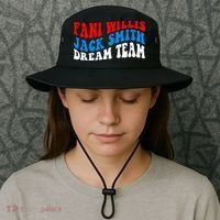 Fani Willis Jack Smith Dream Team Groovy US Flag Bucket Hat thumb 3