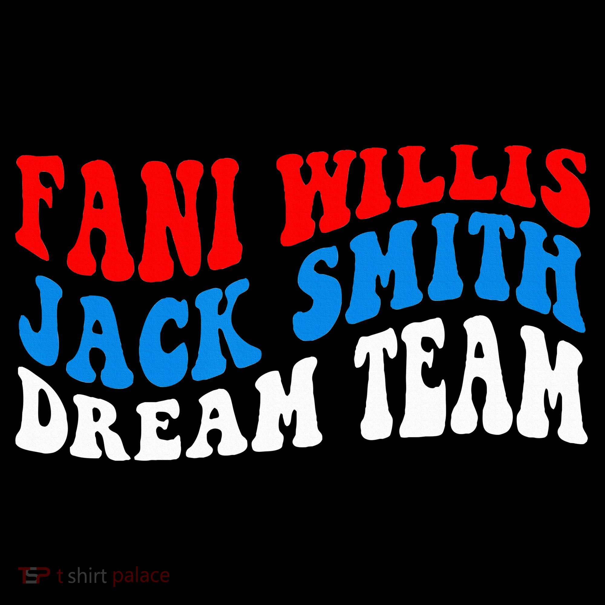 Fani Willis Jack Smith Dream Team Groovy US Flag Women's Hoodie