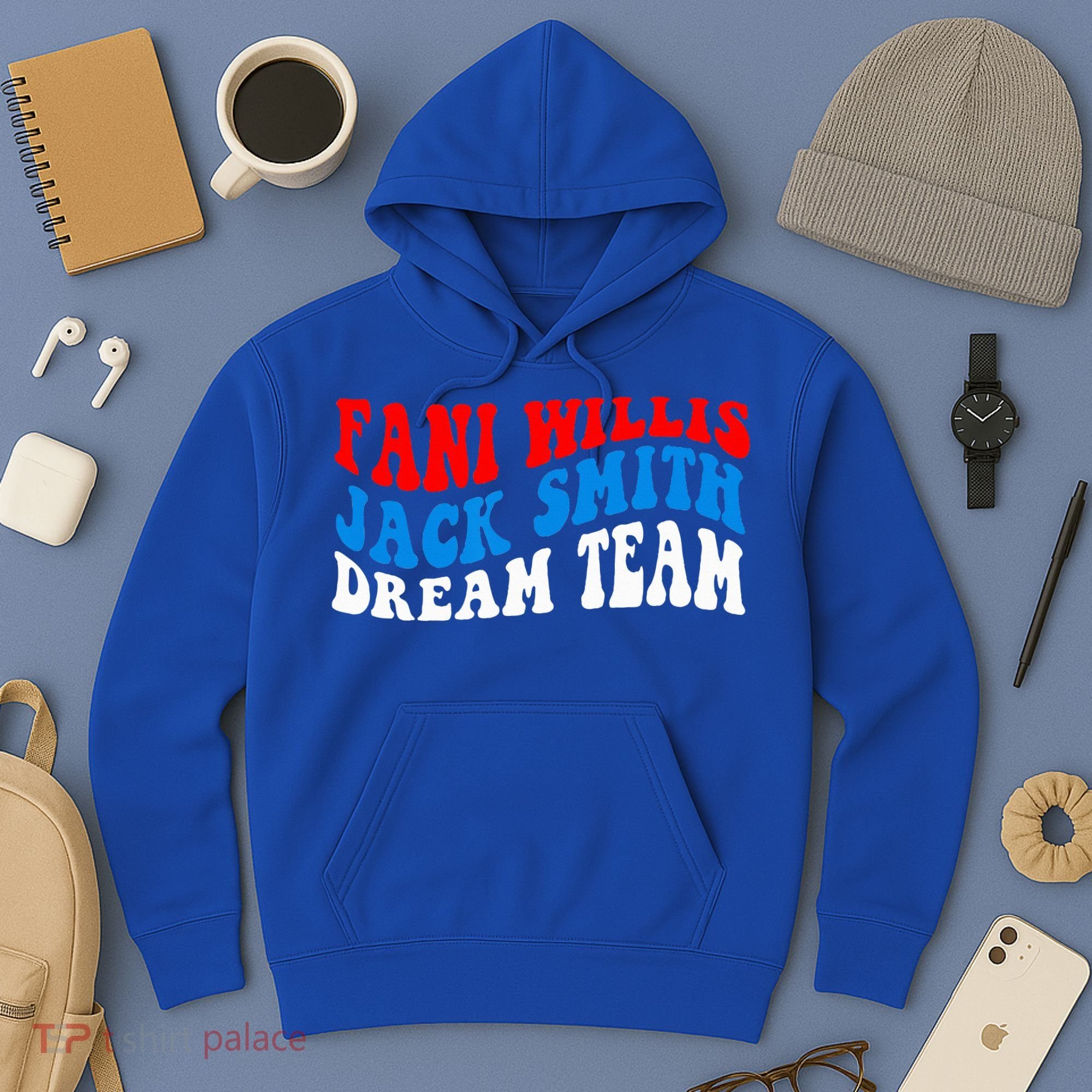 Fani Willis Jack Smith Dream Team Groovy US Flag Hoodie