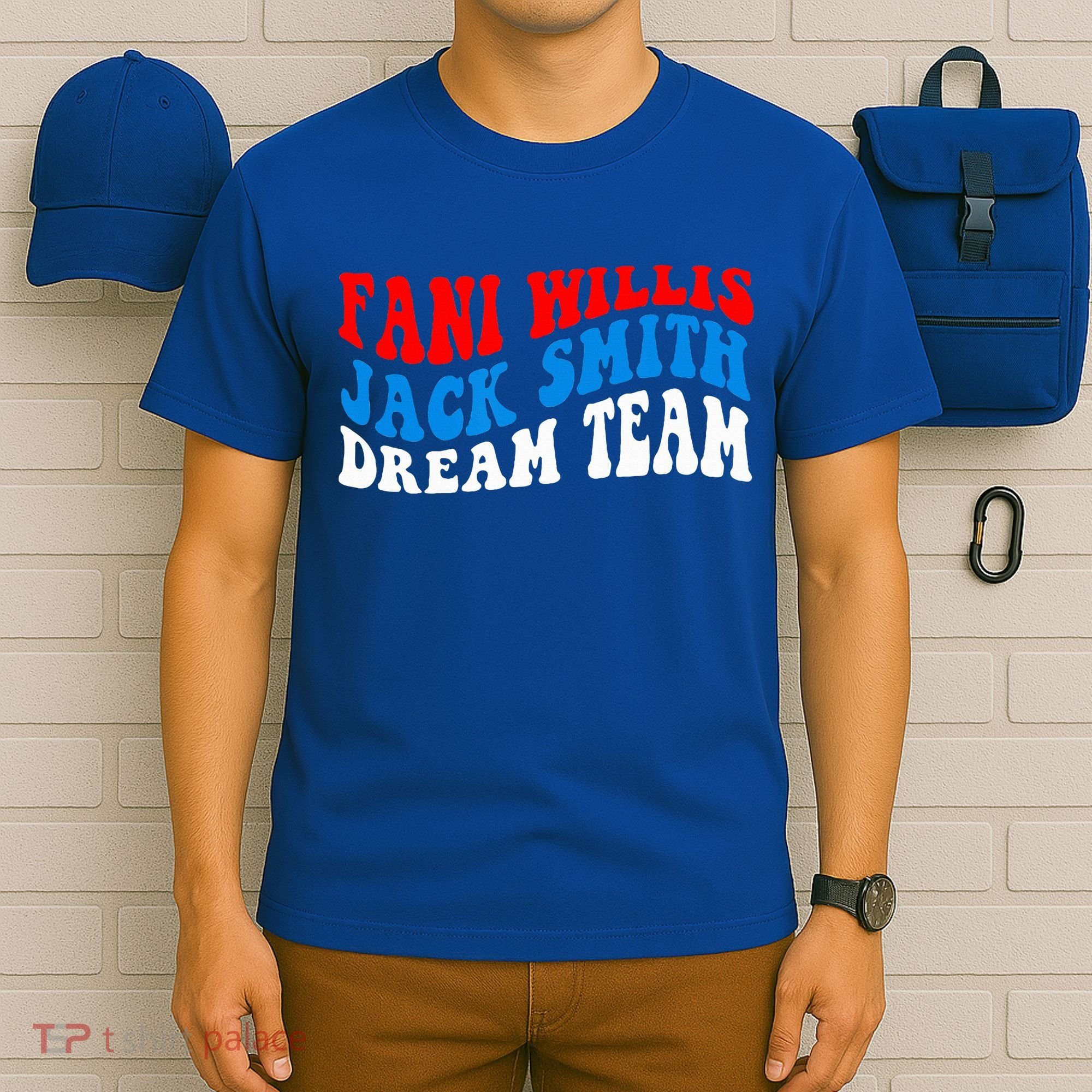 Fani Willis Jack Smith Dream Team Groovy US Flag T-Shirt