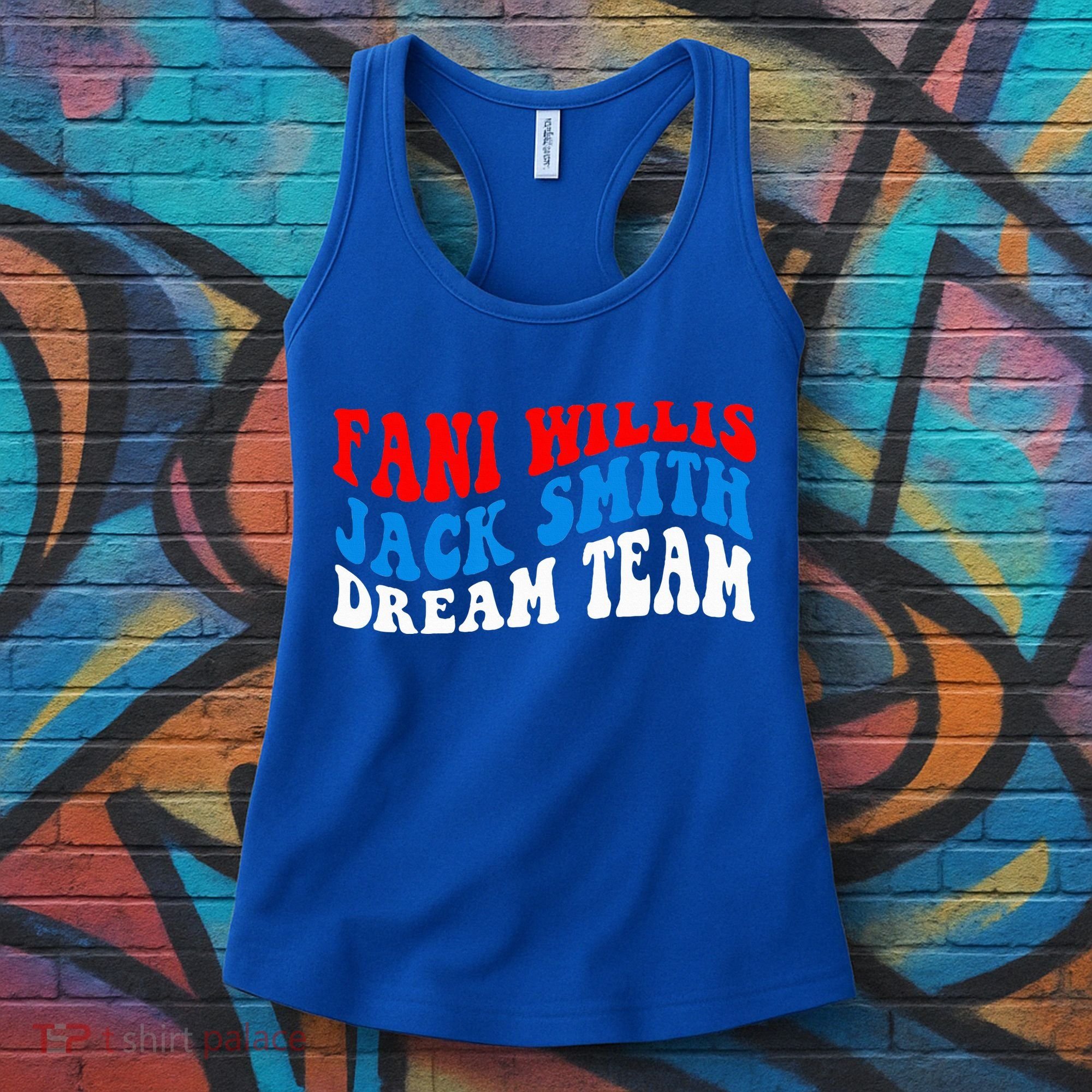 Fani Willis Jack Smith Dream Team Groovy US Flag Women's Tank Top
