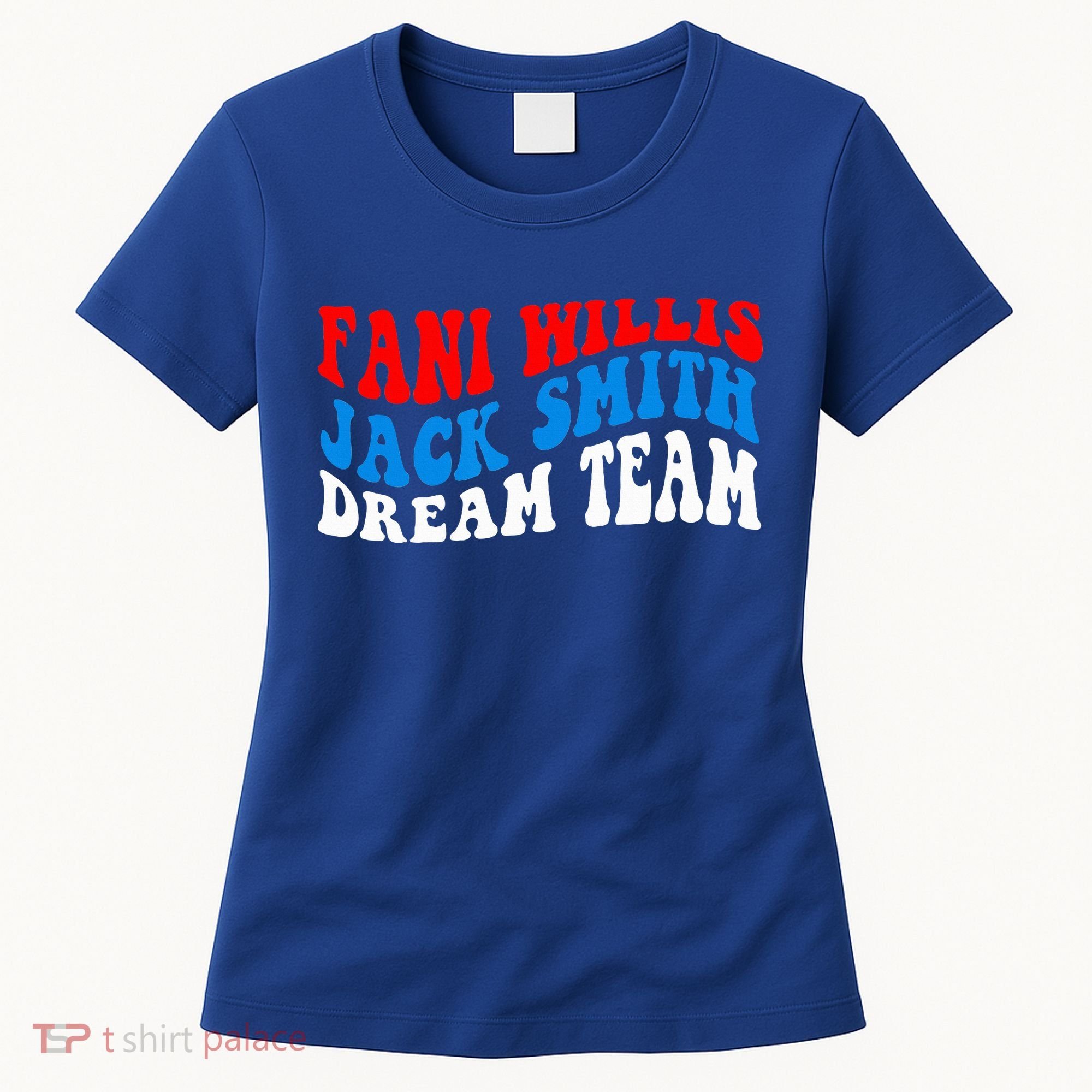 Fani Willis Jack Smith Dream Team Groovy US Flag Women's T-Shirt