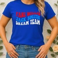Fani Willis Jack Smith Dream Team Groovy US Flag Women's T-Shirt thumb 2