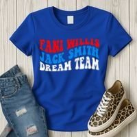 Fani Willis Jack Smith Dream Team Groovy US Flag Women's T-Shirt thumb 3