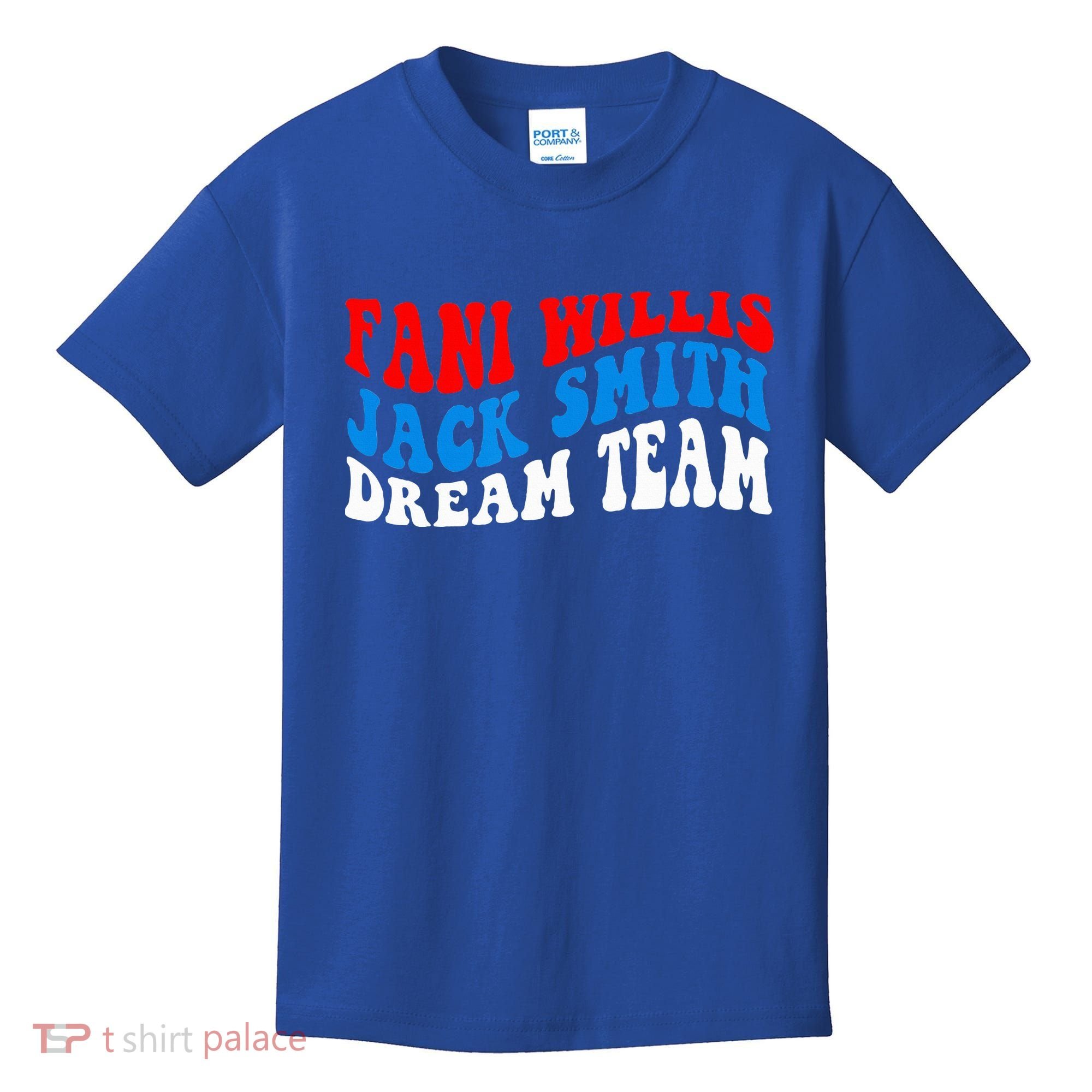 Fani Willis Jack Smith Dream Team Groovy US Flag Kids T-Shirt