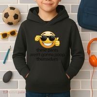 Funny Weird Joke Hilarious Sarcastic Gross Poop Meme Humor Kids Hoodie thumb 2