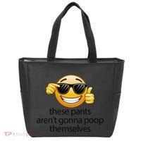 Funny Weird Joke Hilarious Sarcastic Gross Poop Meme Humor Tote Bag thumb 0