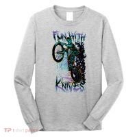 Fun With Knives Bike Trickster Rider Long Sleeve Shirt thumb 0