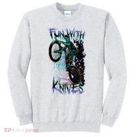 Fun With Knives Bike Trickster Rider Sweatshirt thumb 0