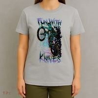 Fun With Knives Bike Trickster Rider T-Shirt thumb 4