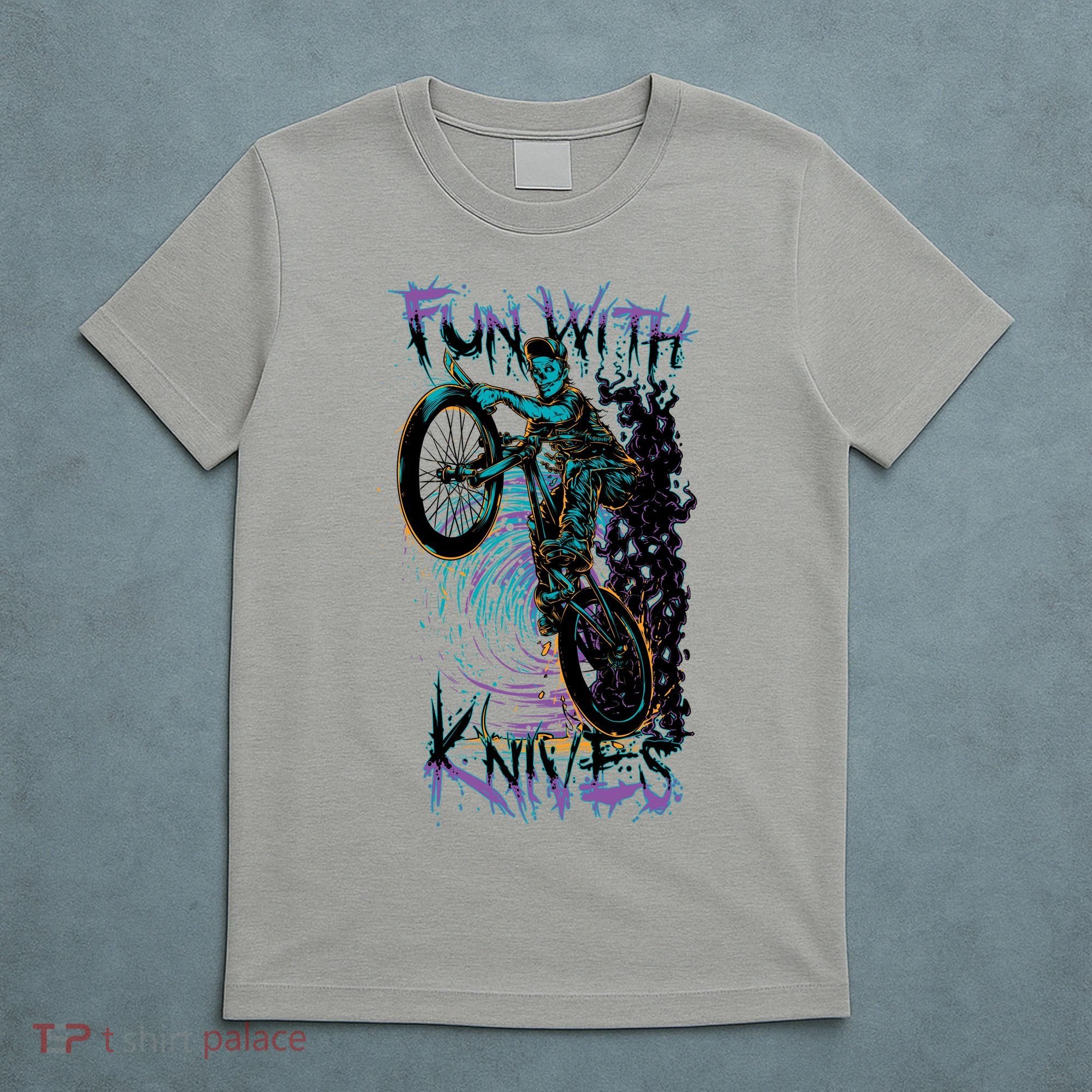 Fun With Knives Bike Trickster Rider T-Shirt