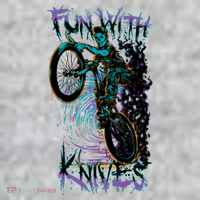 Fun With Knives Bike Trickster Rider T-Shirt thumb 7