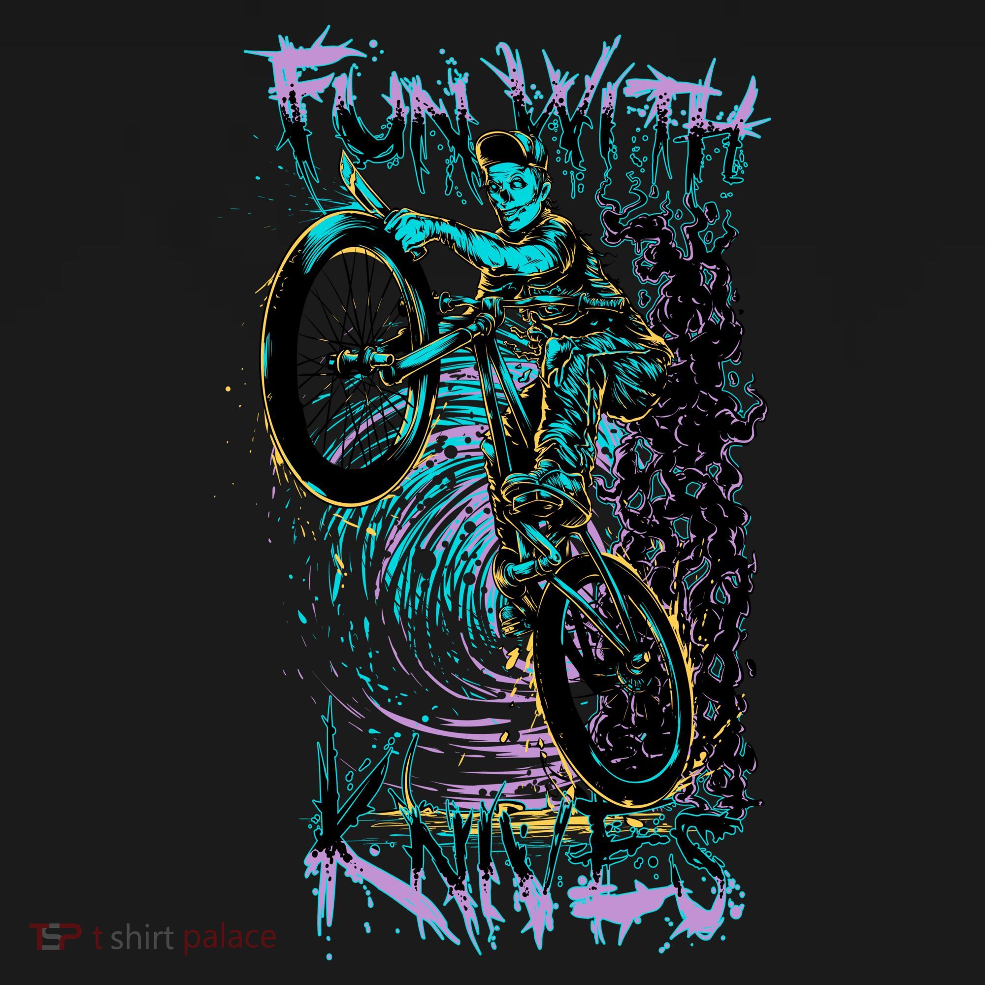 Fun With Knives Bike Trickster Rider Women's Hoodie
