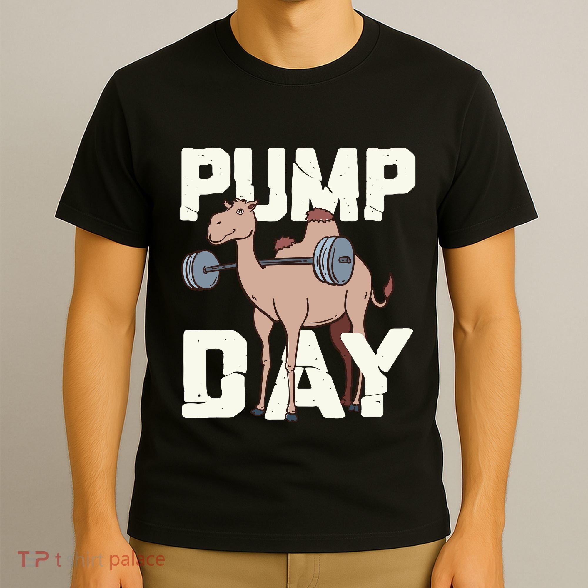Funny Weight Lifting Hump Day Camel Fitness Humor T-Shirt