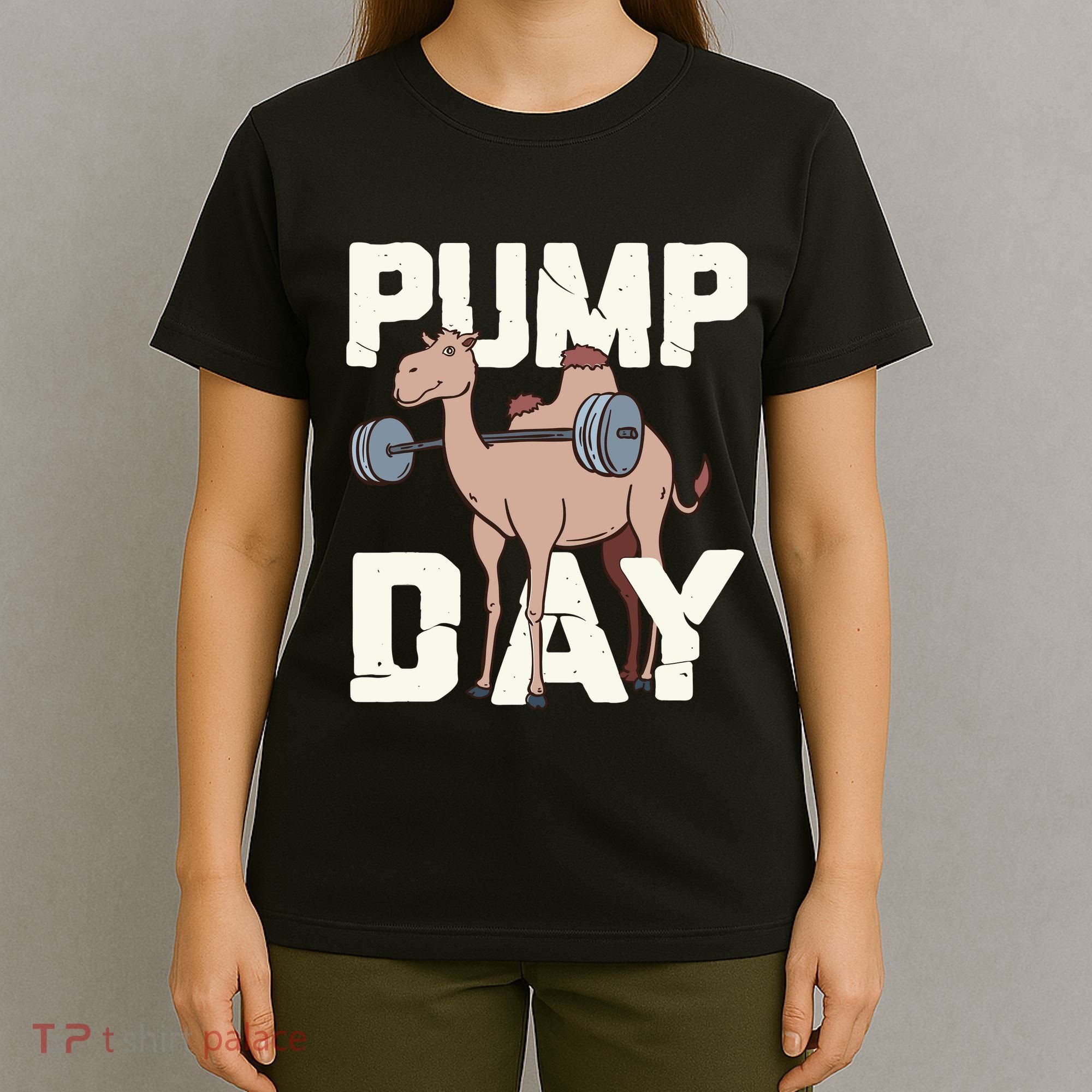 Funny Weight Lifting Hump Day Camel Fitness Humor T-Shirt