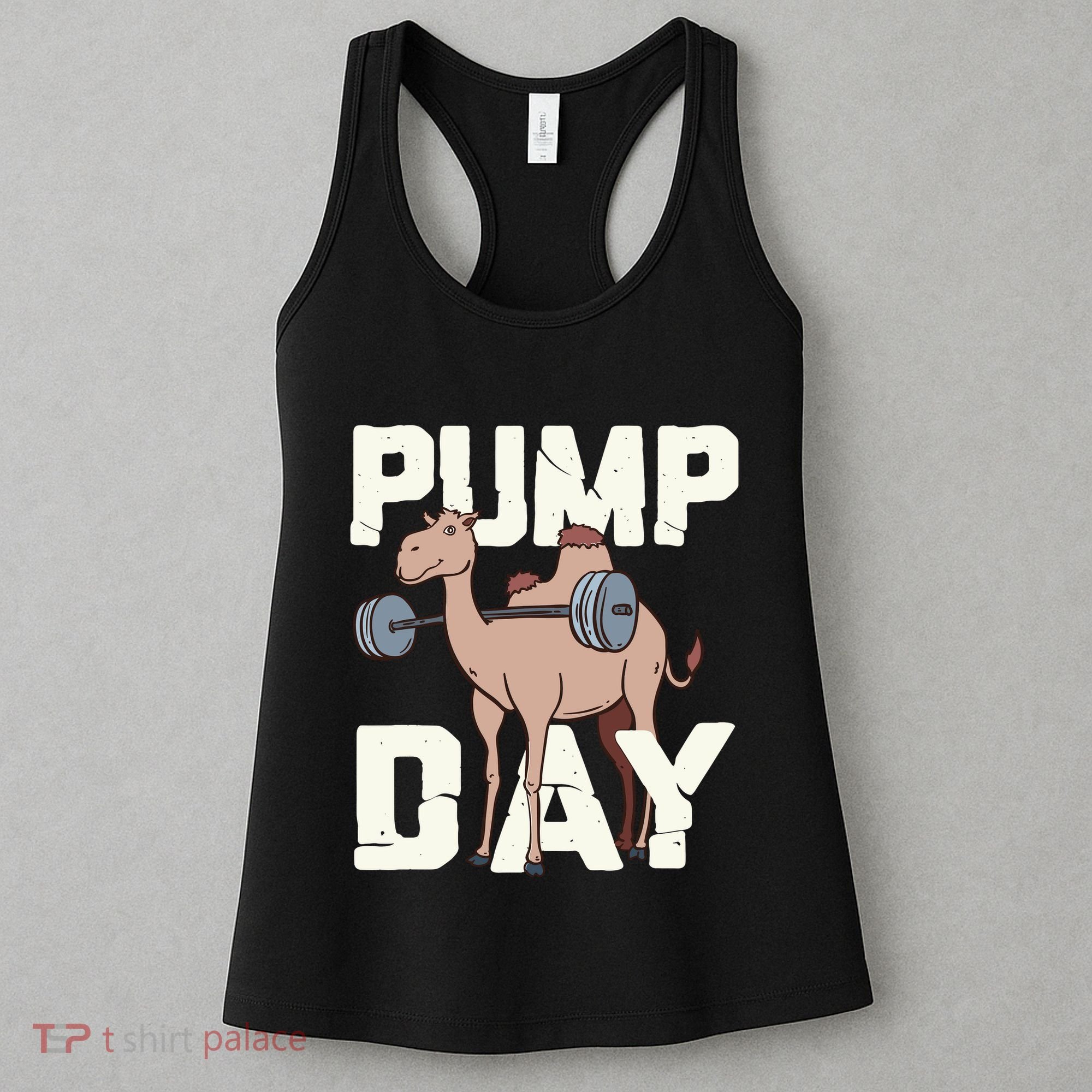 Funny Weight Lifting Hump Day Camel Fitness Humor Women's Tank Top