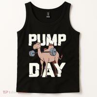 Funny Weight Lifting Hump Day Camel Fitness Humor Tank Top thumb 2