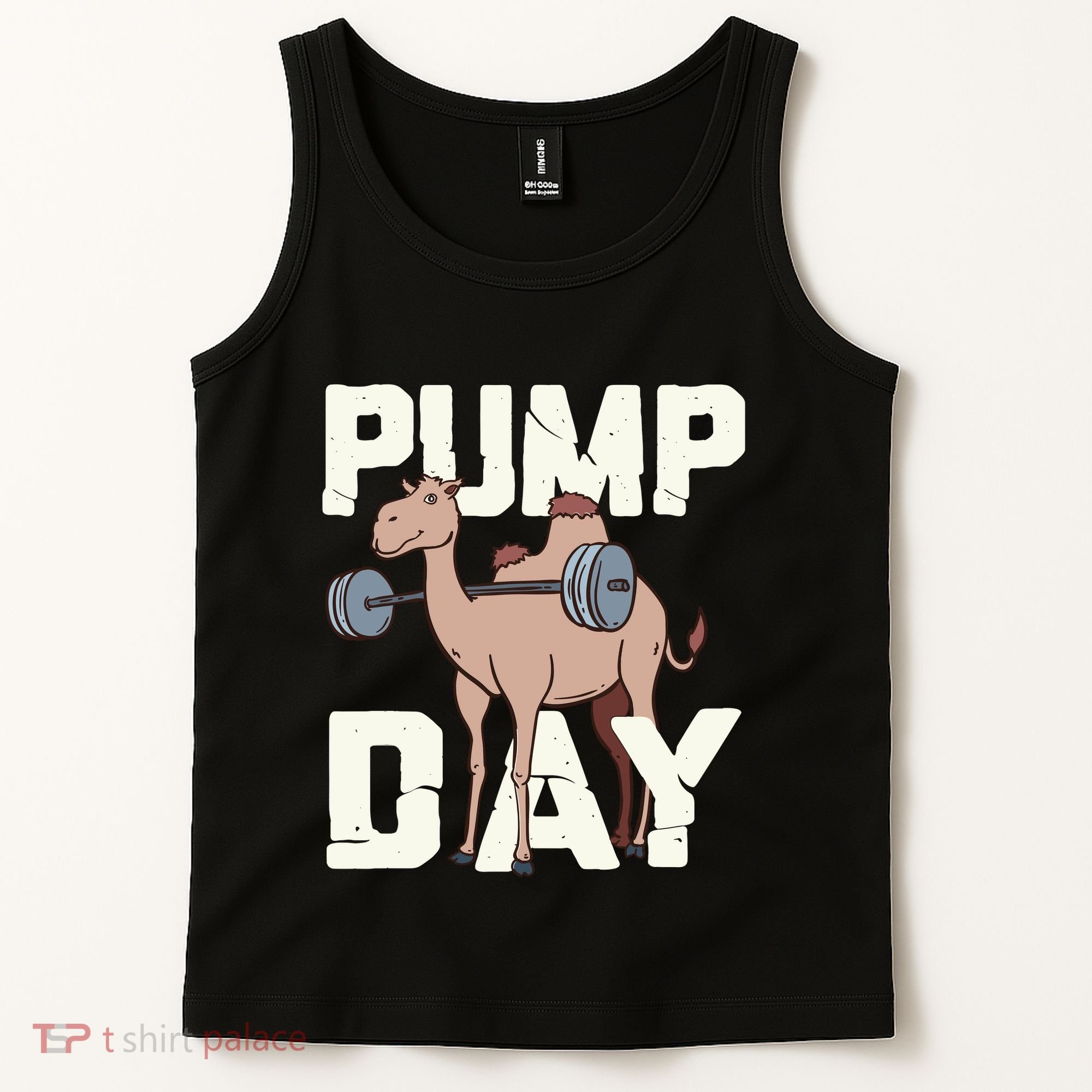 Funny Weight Lifting Hump Day Camel Fitness Humor Tank Top