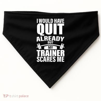 Funny Weight Lifting Gym Saying Workout Training Gift USA-Made Doggie Bandana