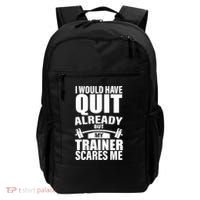 Funny Weight Lifting Gym Saying Workout Training Gift Backpack thumb 0