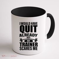 Funny Weight Lifting Gym Saying Workout Training Gift Coffee Mug thumb 1