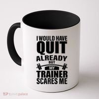 Funny Weight Lifting Gym Saying Workout Training Gift Coffee Mug thumb 0