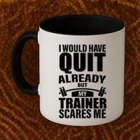 Funny Weight Lifting Gym Saying Workout Training Gift Coffee Mug thumb 2