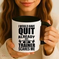 Funny Weight Lifting Gym Saying Workout Training Gift Coffee Mug thumb 3