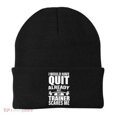 Funny Weight Lifting Gym Saying Workout Training Gift Beanie