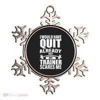 Funny Weight Lifting Gym Saying Workout Training Gift Ornament thumb 0
