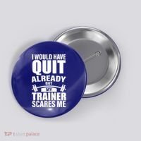 Funny Weight Lifting Gym Saying Workout Training Gift Button thumb 0