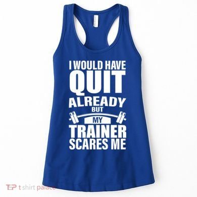 Funny Weight Lifting Gym Saying Workout Training Gift Women's Tank Top