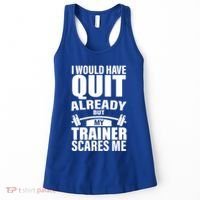Funny Weight Lifting Gym Saying Workout Training Gift Women's Tank Top thumb 0