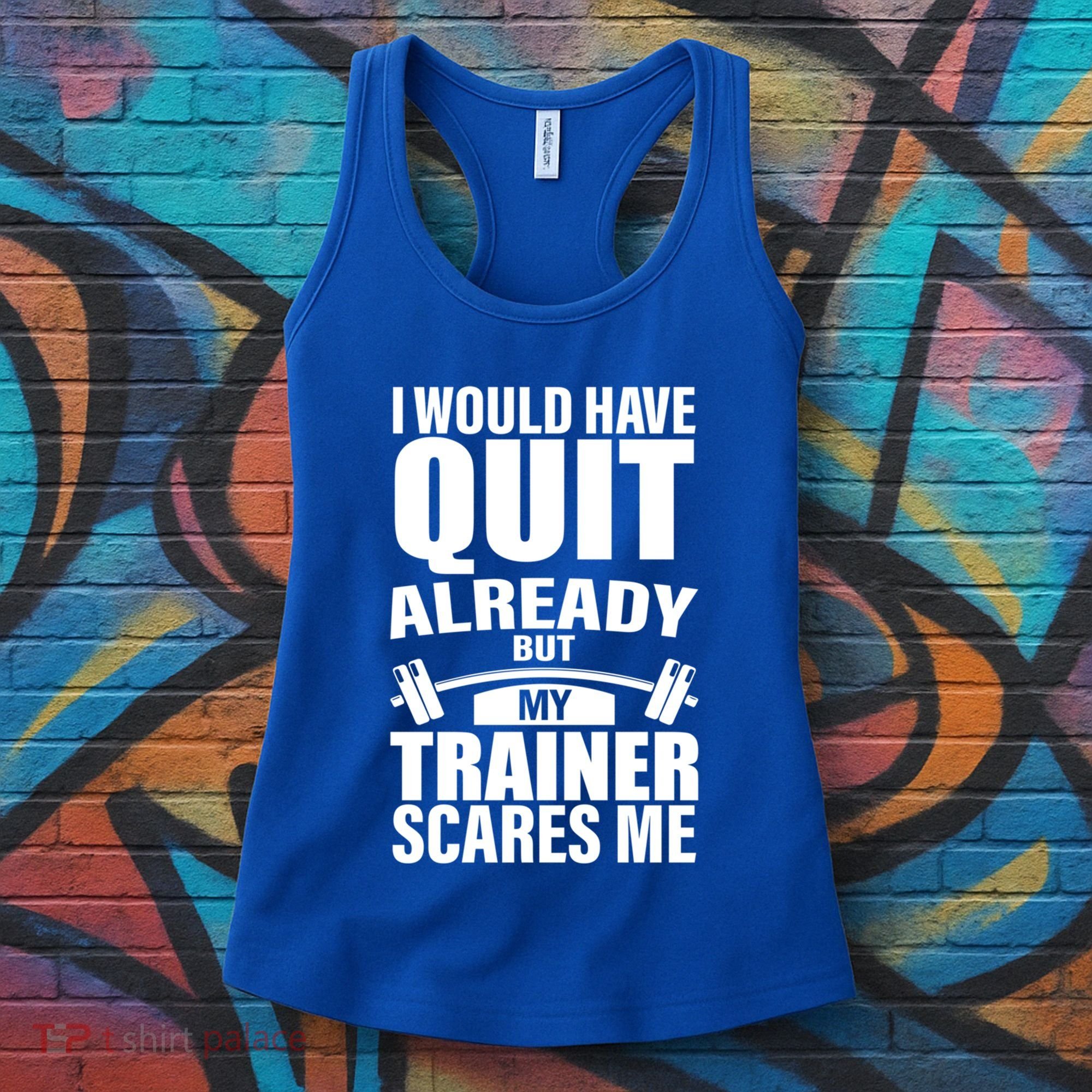 Funny Weight Lifting Gym Saying Workout Training Gift Women's Tank Top