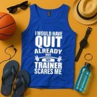 Funny Weight Lifting Gym Saying Workout Training Gift Tank Top thumb 4