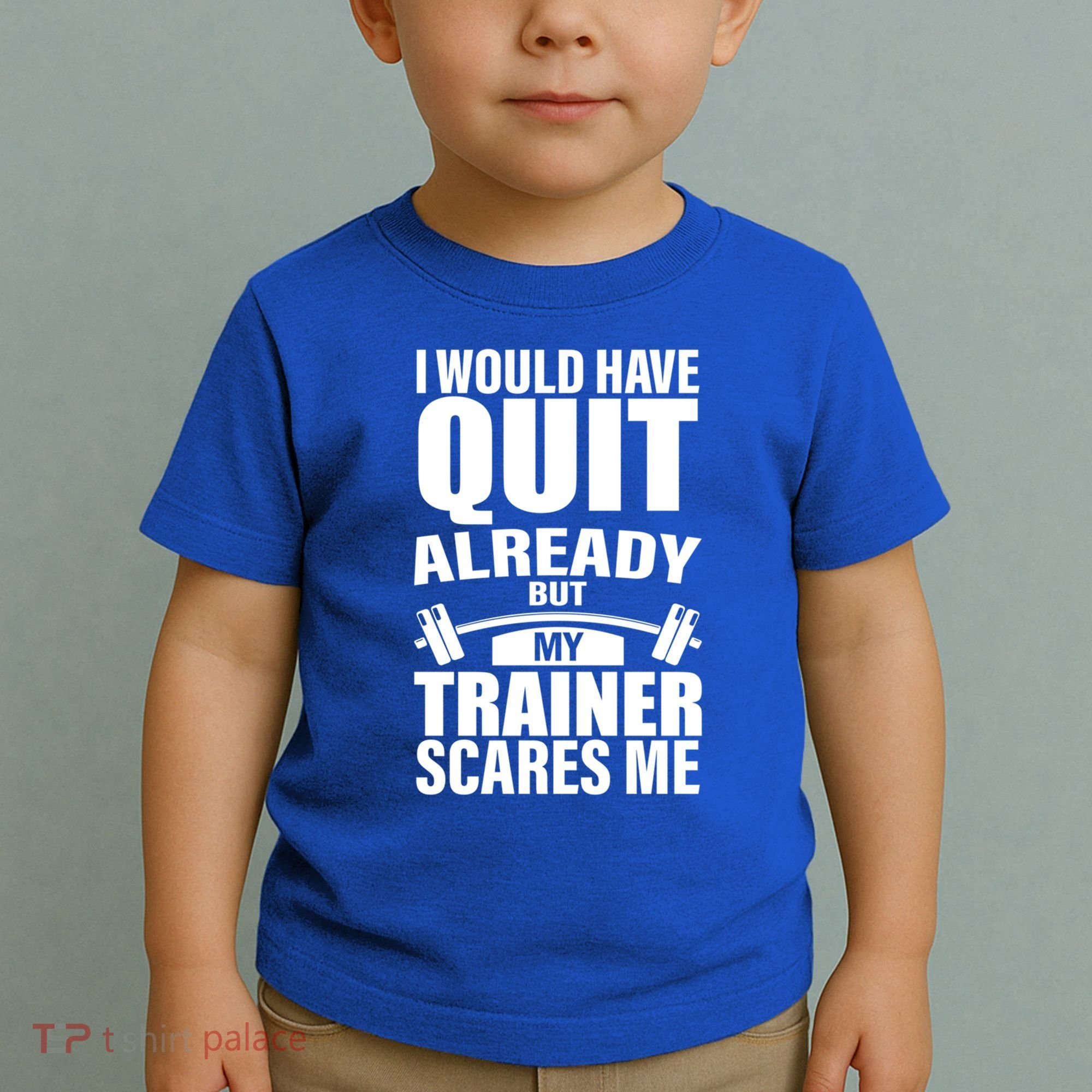 Funny Weight Lifting Gym Saying Workout Training Gift Toddler T-Shirt