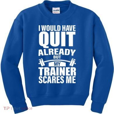 Funny Weight Lifting Gym Saying Workout Training Gift Kids Sweatshirt