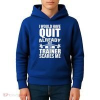 Funny Weight Lifting Gym Saying Workout Training Gift Kids Hoodie thumb 4