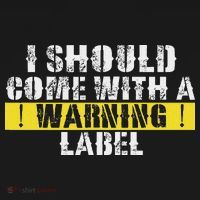 Funny Warning Label I Should Come With A Warning Label Hoodie thumb 2