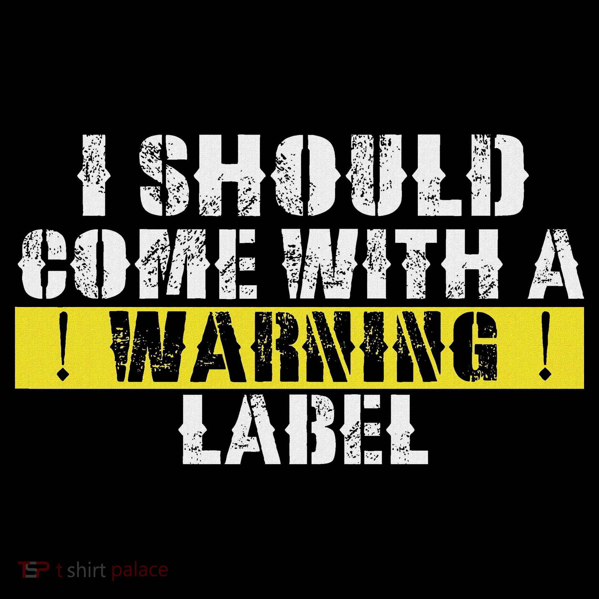 Funny Warning Label I Should Come With A Warning Label Ornament