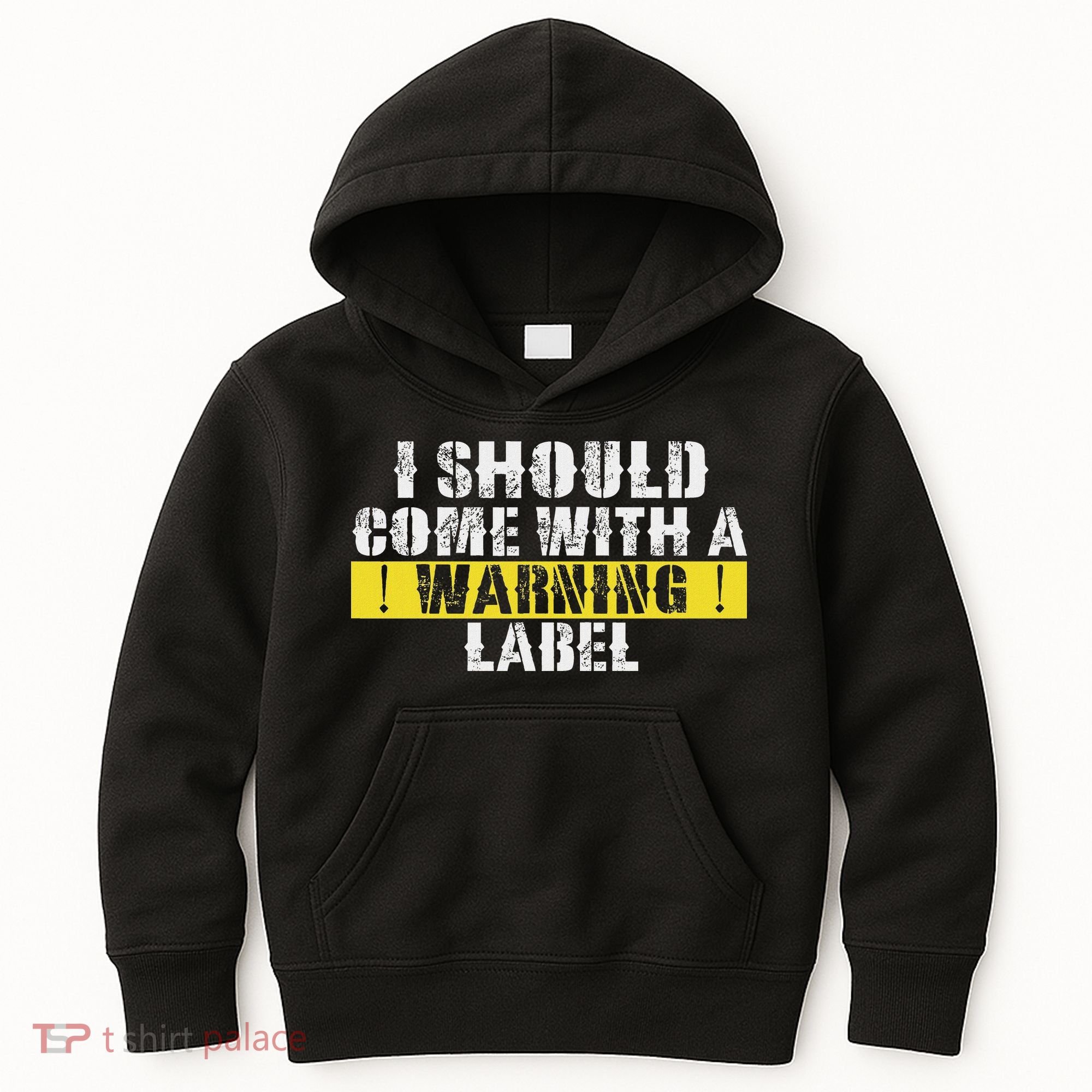 Funny Warning Label I Should Come With A Warning Label Kids Hoodie
