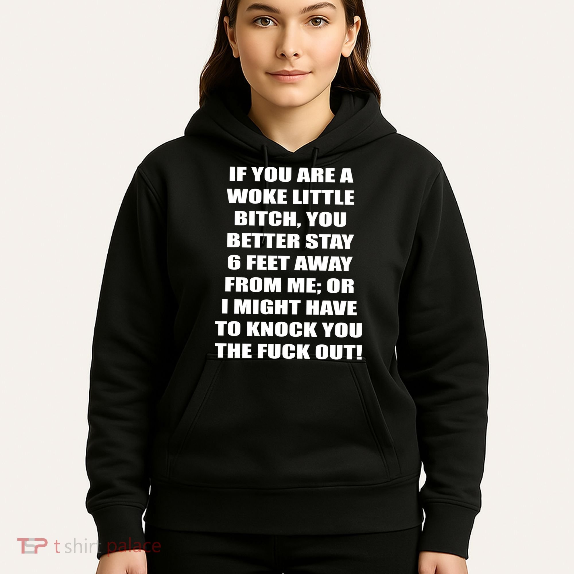 Funny Woke Little Bitch Hoodie