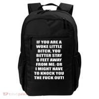 Funny Woke Little Bitch Backpack thumb 0