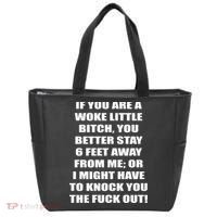 Funny Woke Little Bitch Tote Bag thumb 0
