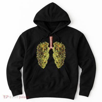 Funny Weed Lung Marijuana Bud THC Lung TShirt Hoodie