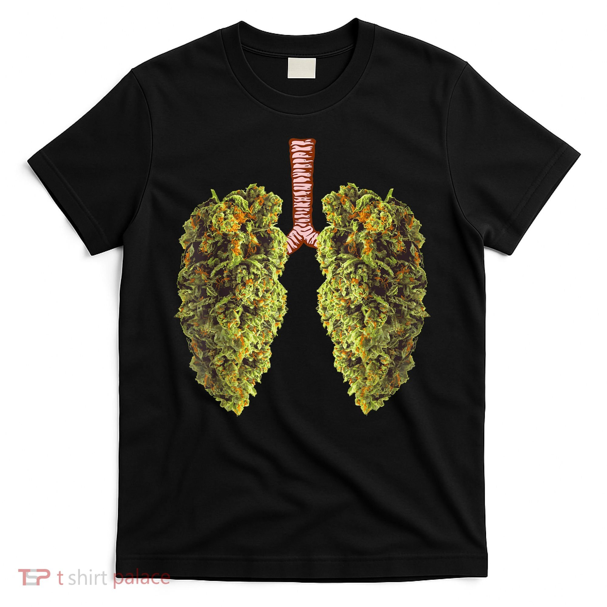 Funny Weed Lung Marijuana Bud THC Lung TShirt T-Shirt