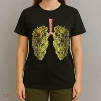 Funny Weed Lung Marijuana Bud THC Lung TShirt T-Shirt thumb 4